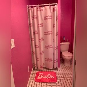 Barbie Shower Curtain and Rug